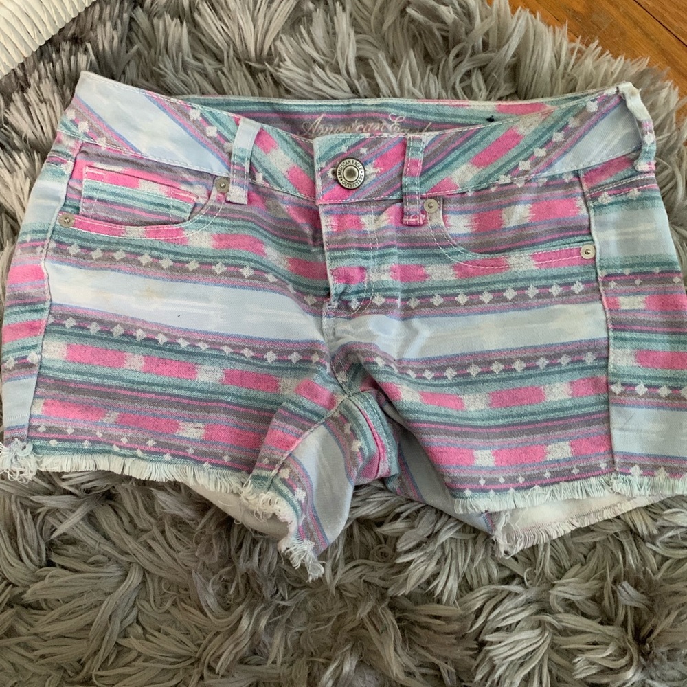 American Eagle Tribal Pattern Shorts - image 1